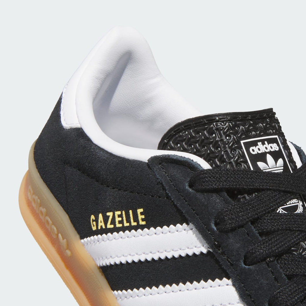 Adidas Kids' GAZELLE INDOOR SHOES - Core Black / Cloud White / Gum - Image 8