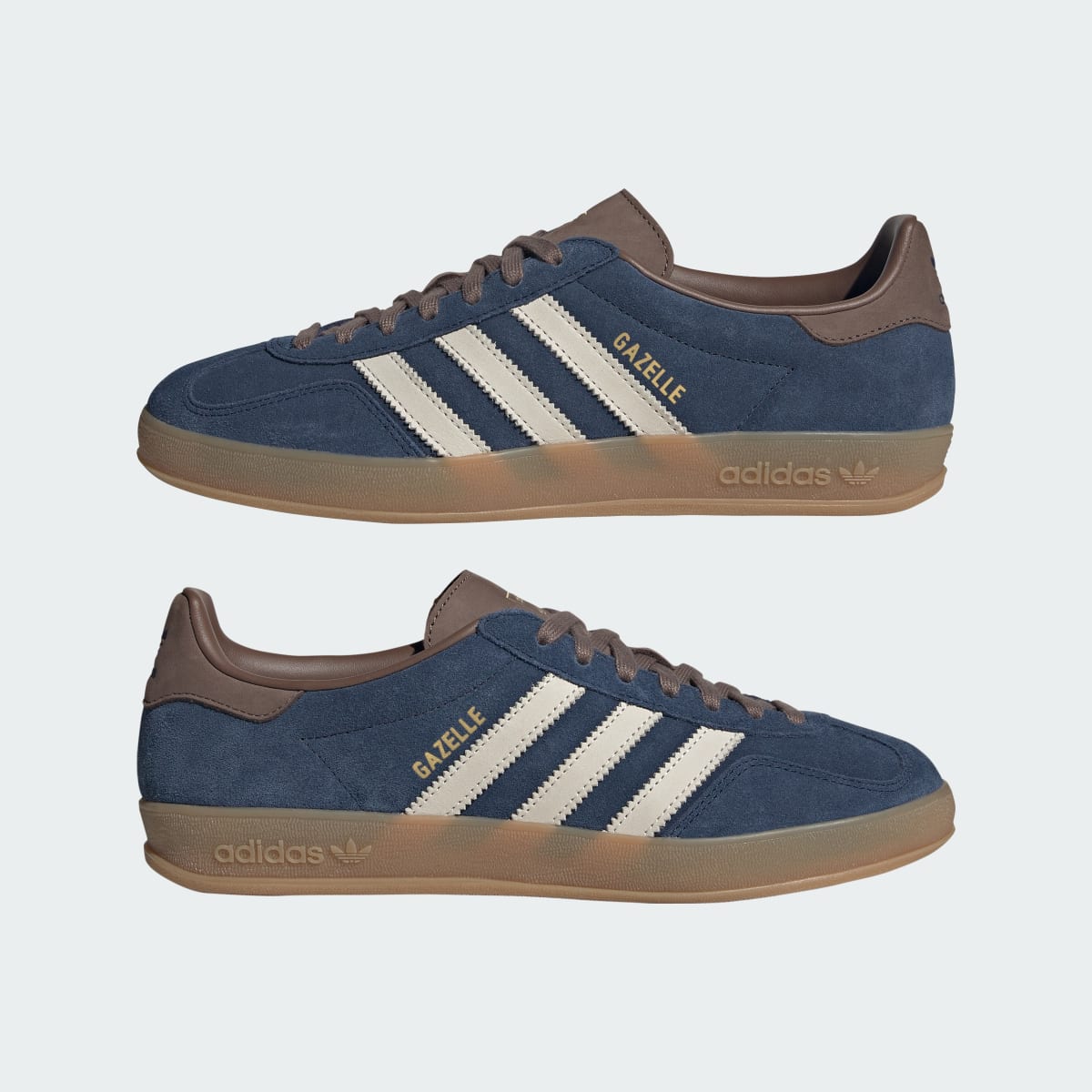 Adidas Men's GAZELLE INDOOR SHOES - Night Indigo / Off White / Earth Strata - Image 7