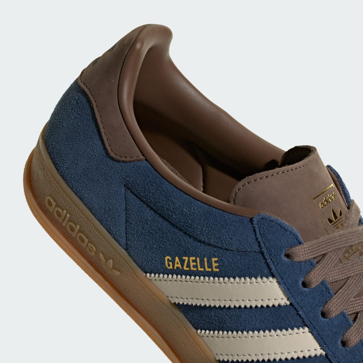 Adidas Men's GAZELLE INDOOR SHOES - Night Indigo / Off White / Earth Strata - Image 9