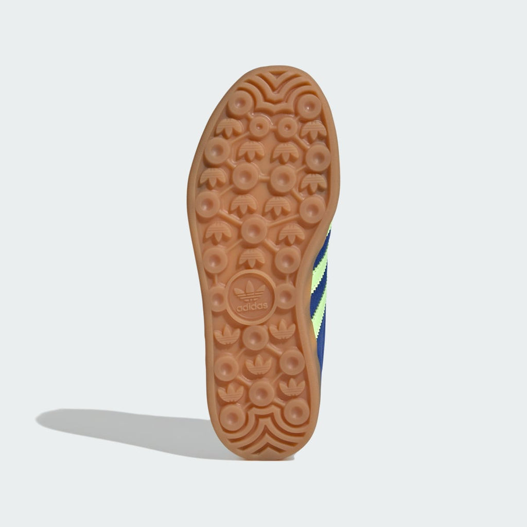 Adidas Kids' GAZELLE INDOOR SHOES - Royal Blue / Green Spark / Gold Metallic - Image 3