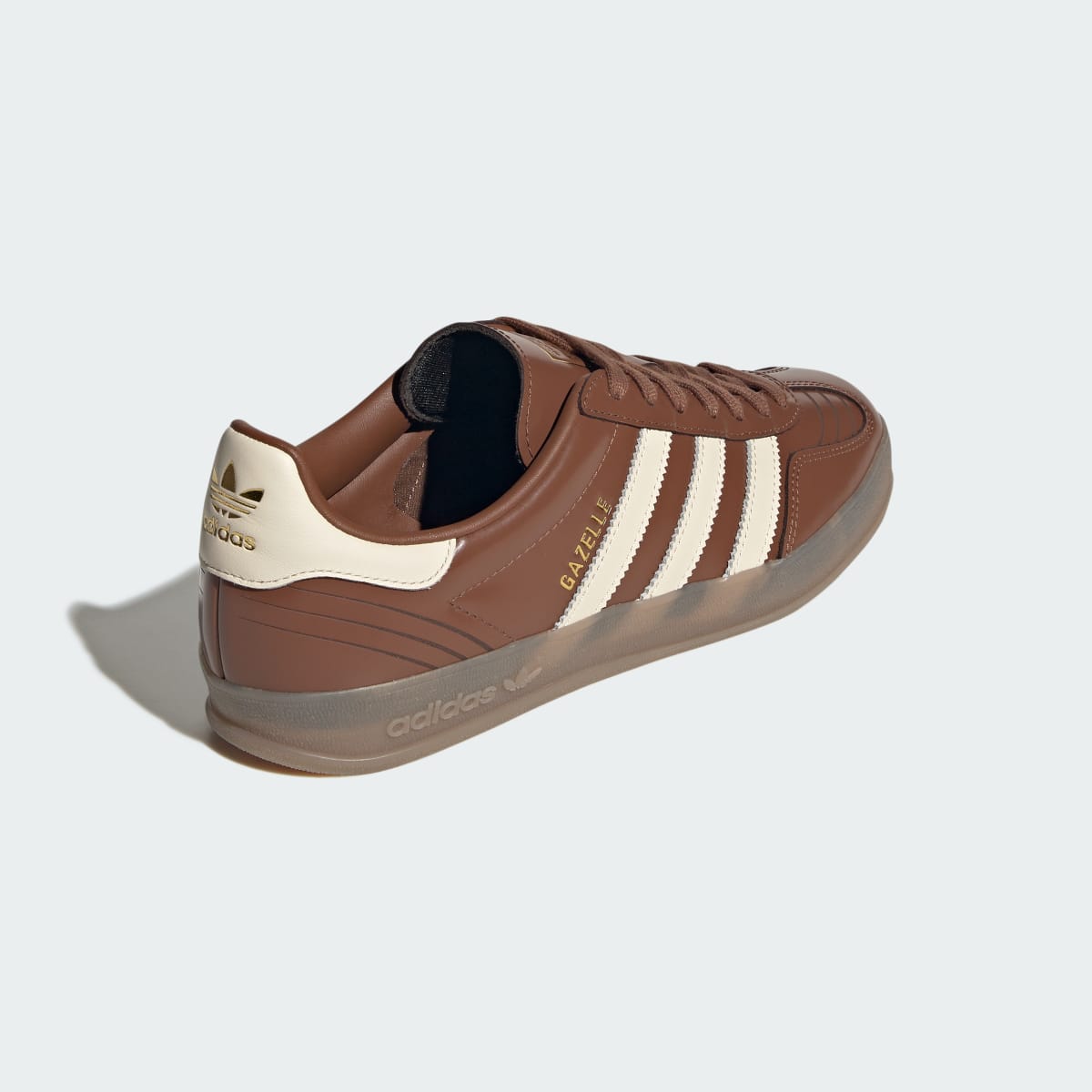 Adidas Men's GAZELLE INDOOR SHOES - Preloved Brown / Wonder White / Gum - Image 5