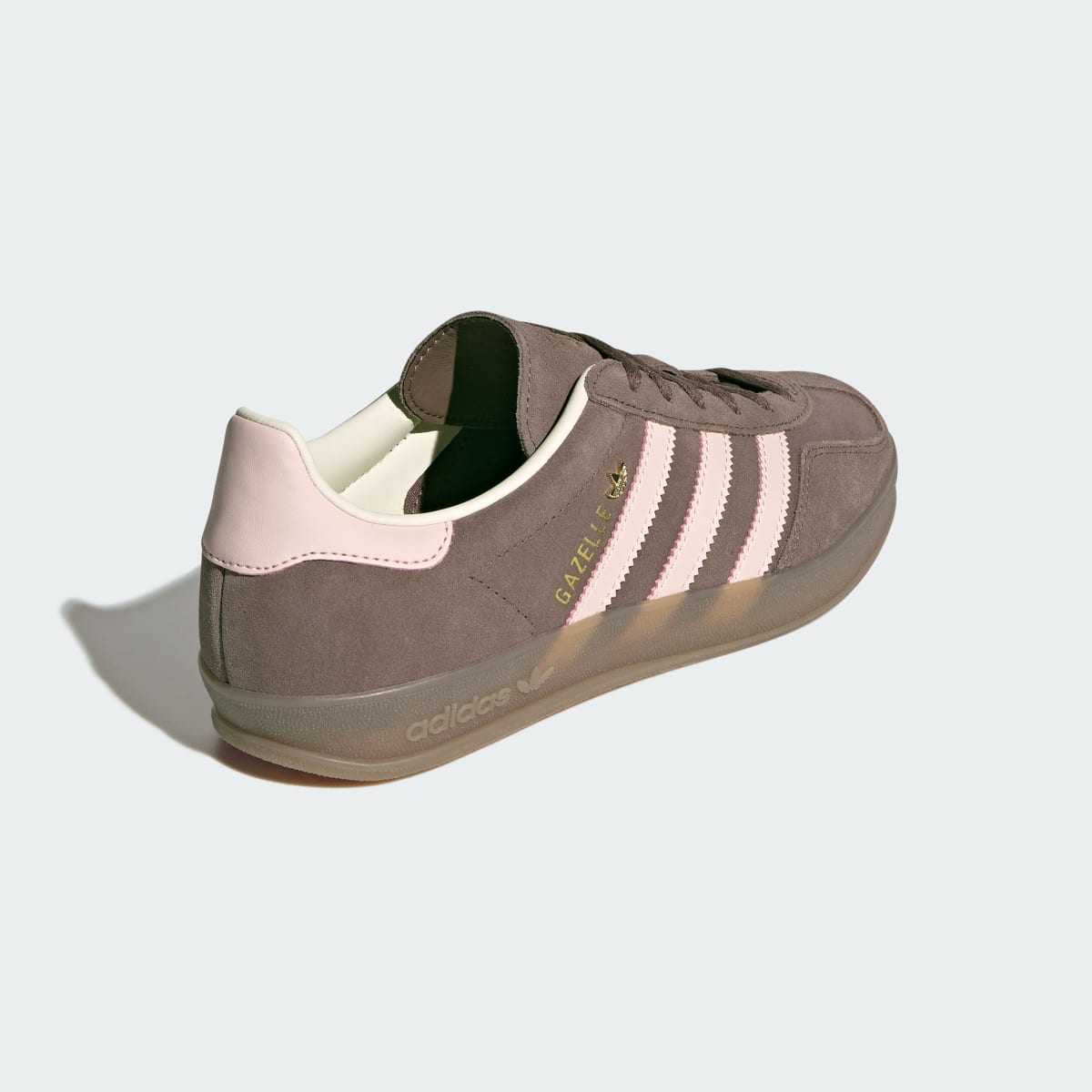 Adidas Women's GAZELLE INDOOR SHOES - Earth Strata / Wonder Quartz / Gum - Image 6