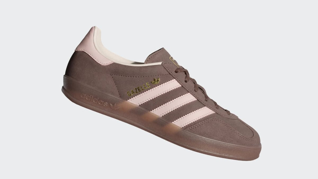 Adidas Women's GAZELLE INDOOR SHOES - Earth Strata / Wonder Quartz / Gum - Image 2
