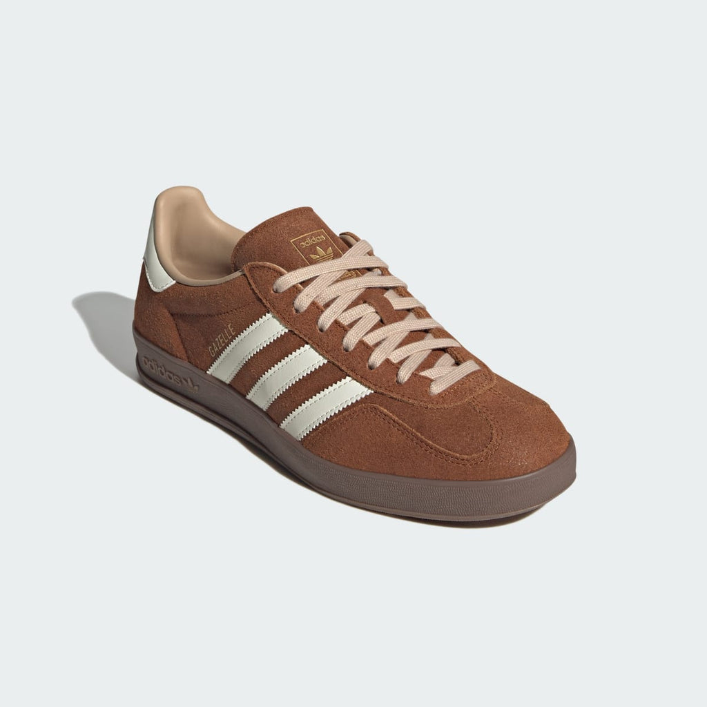 Adidas Women's GAZELLE INDOOR SHOES - Dusky Bronze / Off White / Magic Beige - Image 5