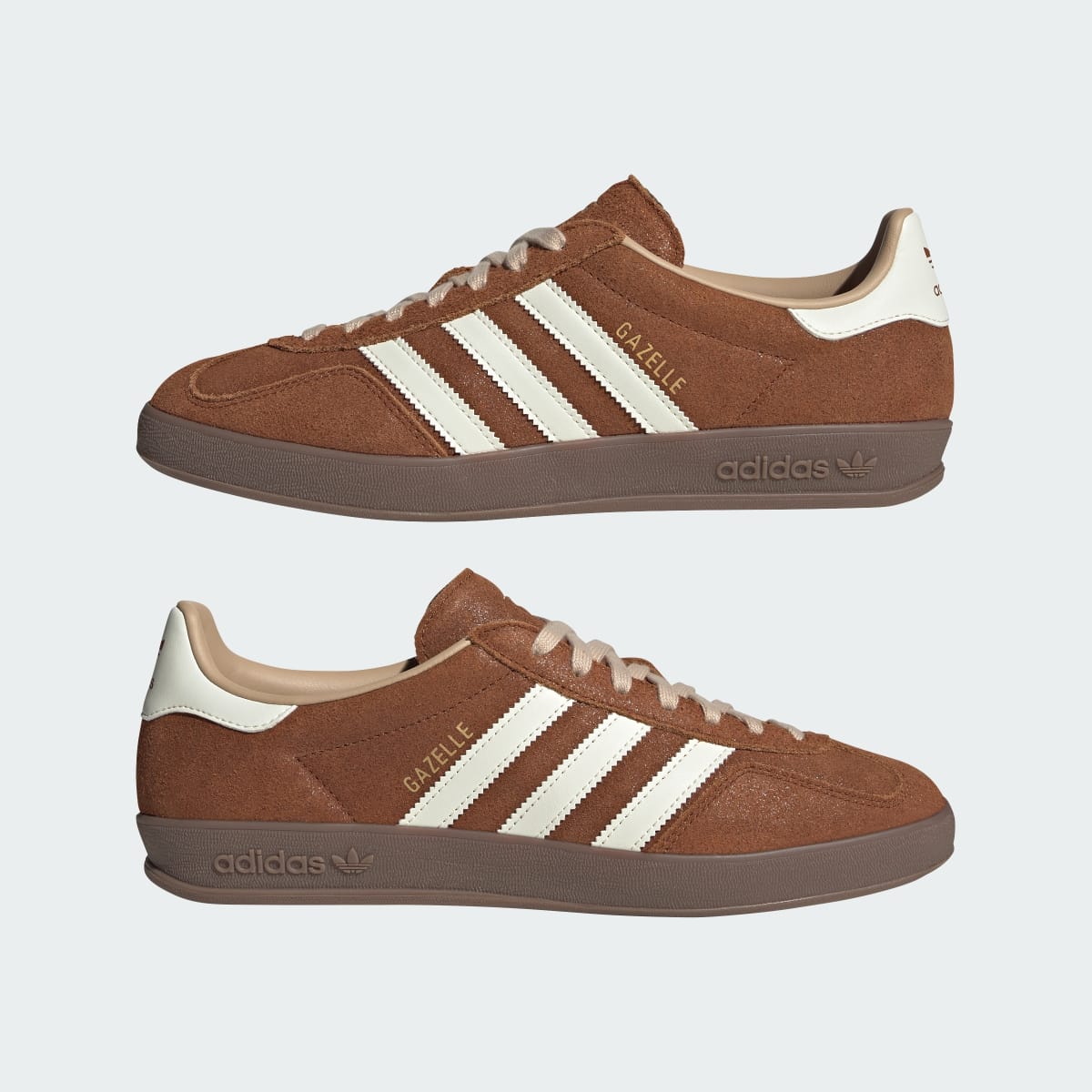 Adidas Men's GAZELLE INDOOR SHOES - Dusky Bronze / Off White / Magic Beige - Image 8