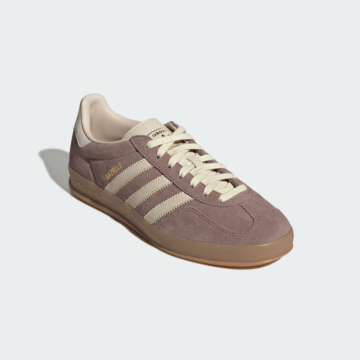 Adidas Men's GAZELLE INDOOR SHOES - Trace Brown / Warm Vanilla / Gum - Image 4