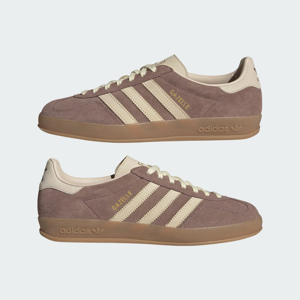 Adidas Men's GAZELLE INDOOR SHOES - Trace Brown / Warm Vanilla / Gum - Image 7