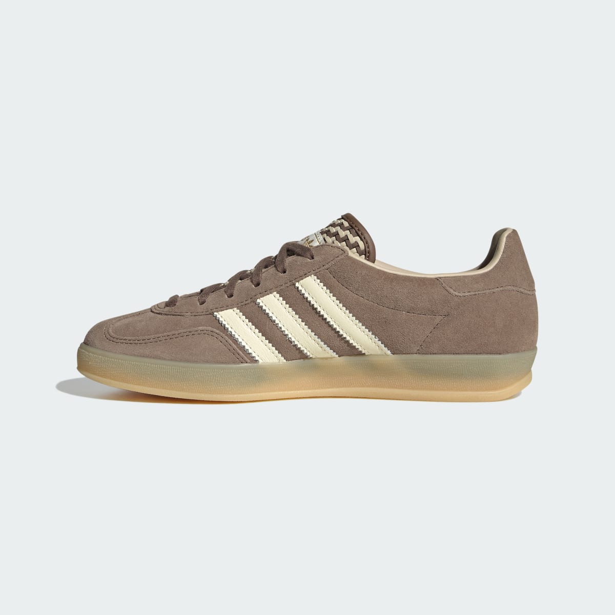 Adidas Women's GAZELLE INDOOR SHOES - Earth Strata / Off White / Khaki Three - Image 6