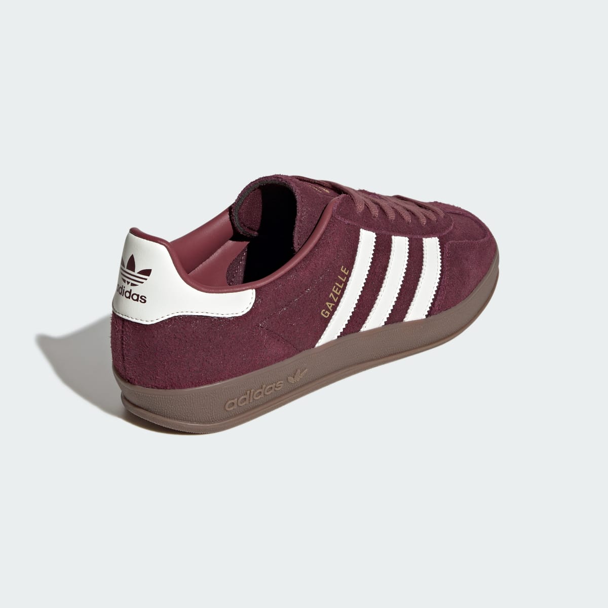 Adidas Women's GAZELLE INDOOR SHOES - Maroon / Off White / Burgundy - Image 6