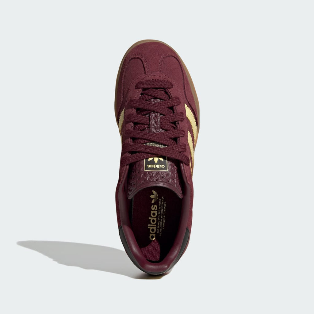 Adidas Kids' GAZELLE INDOOR SHOES - Maroon / Almost Yellow / Gold Metallic - Image 2