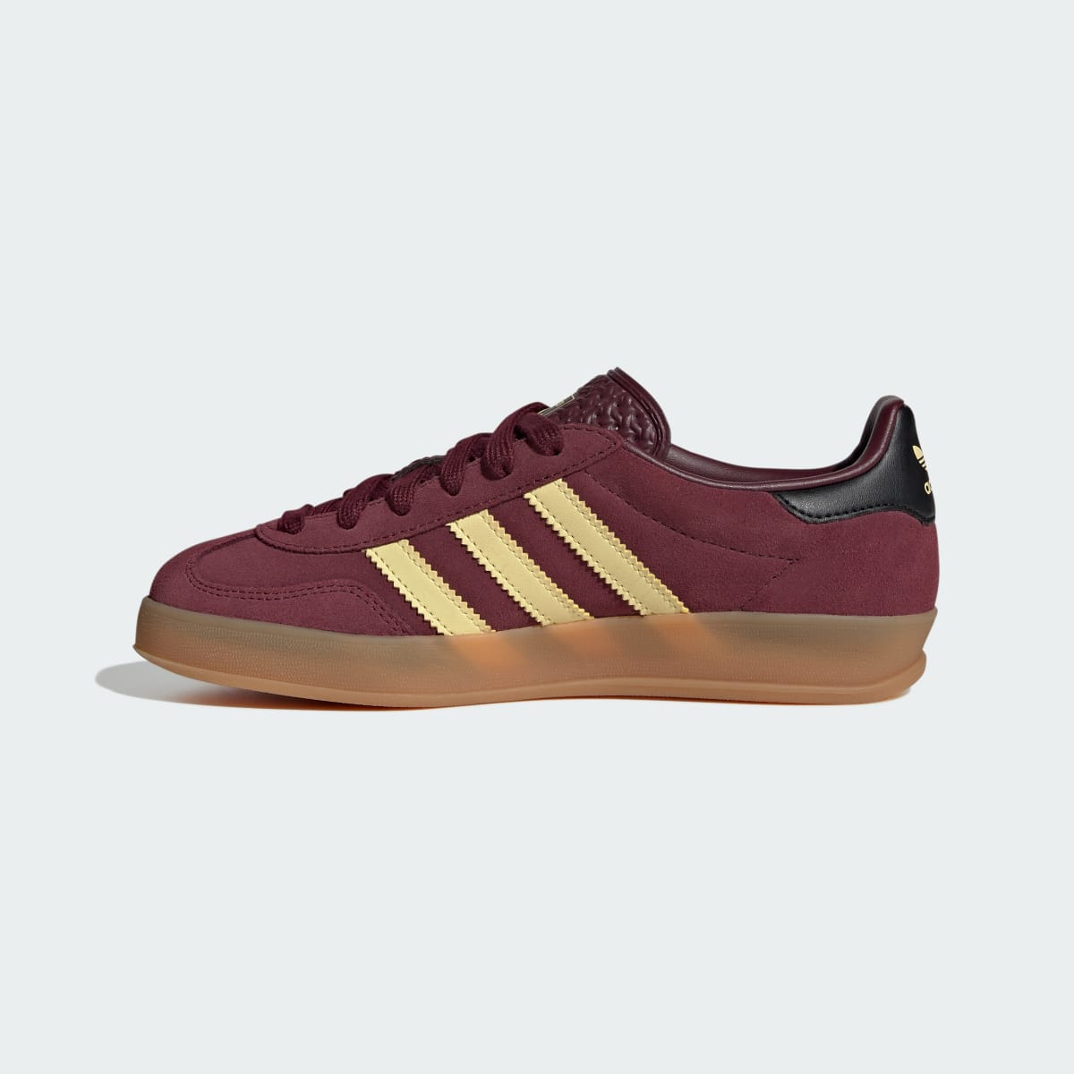 Adidas Kids' GAZELLE INDOOR SHOES - Maroon / Almost Yellow / Gold Metallic - Image 6