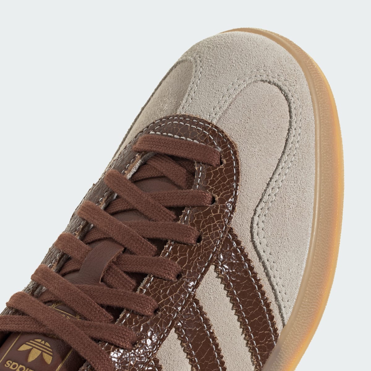 Adidas Men's GAZELLE INDOOR SHOES - Off White / Preloved Brown / Gum - Image 7