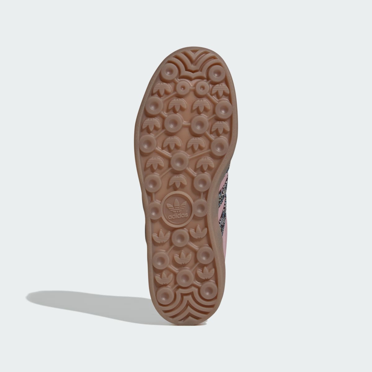 Adidas Women's GAZELLE INDOOR x LIBERTY LONDON SHOES - Magic Mauve / Aurora Coffee / Gum - Image 3