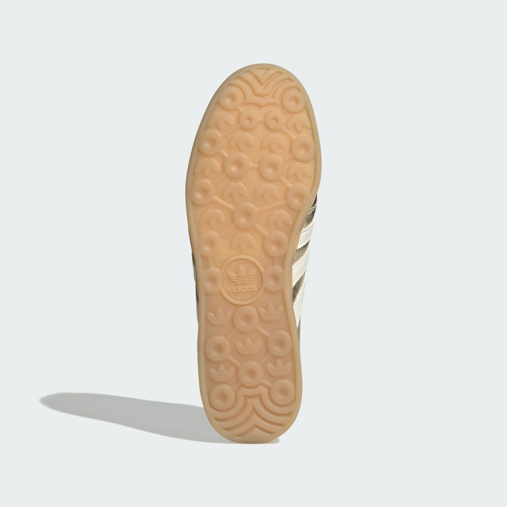 Adidas Women's GAZELLE LO PRO SHOES - Gold Metallic / Off White / Gum - Image 3