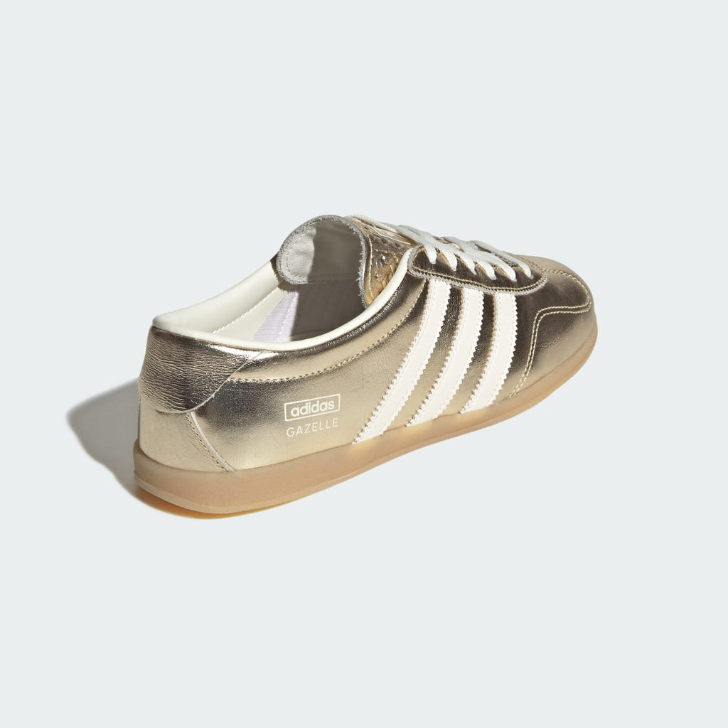 Adidas Women's GAZELLE LO PRO SHOES - Gold Metallic / Off White / Gum - Image 5