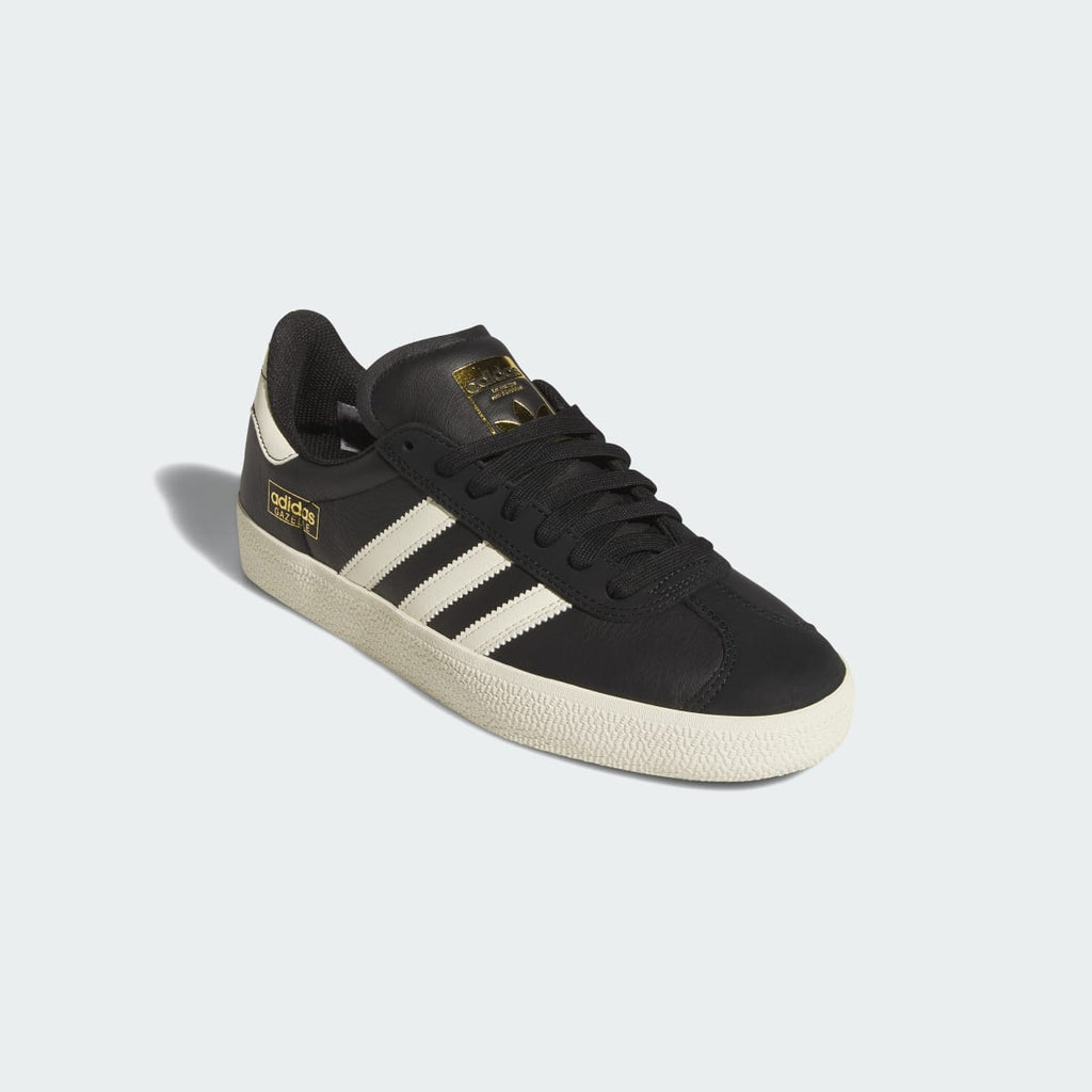 Adidas Men's GAZELLE Shoes - Core Black / Cream White / Gold Metallic - Image 4