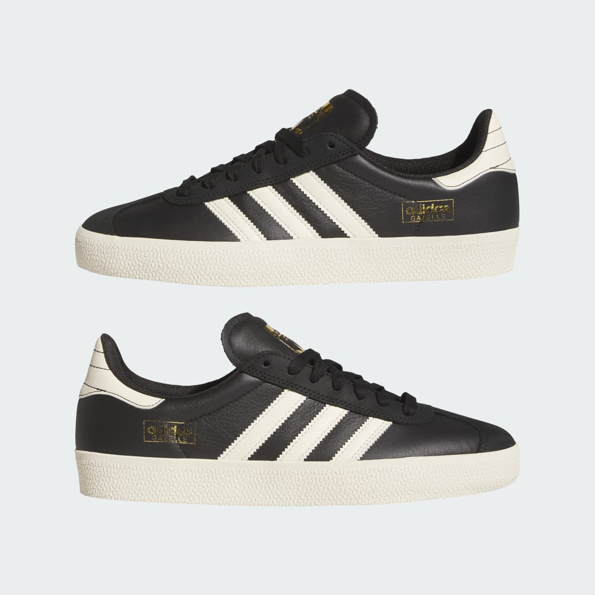 Adidas Women's GAZELLE Shoes - Core Black / Cream White / Gold Metallic - Image 7