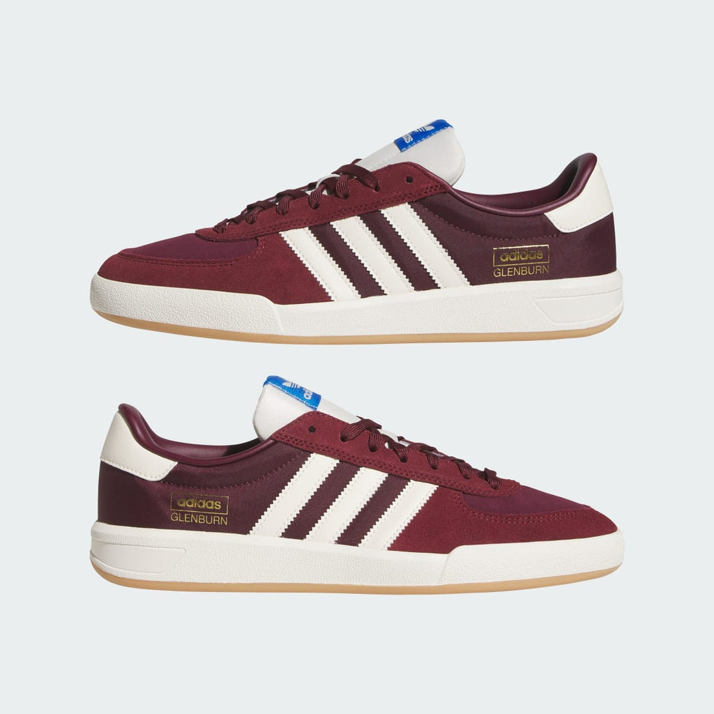 Adidas Men's GLENBURN Shoes - Shadow Red / Maroon / Chalk White - Image 7