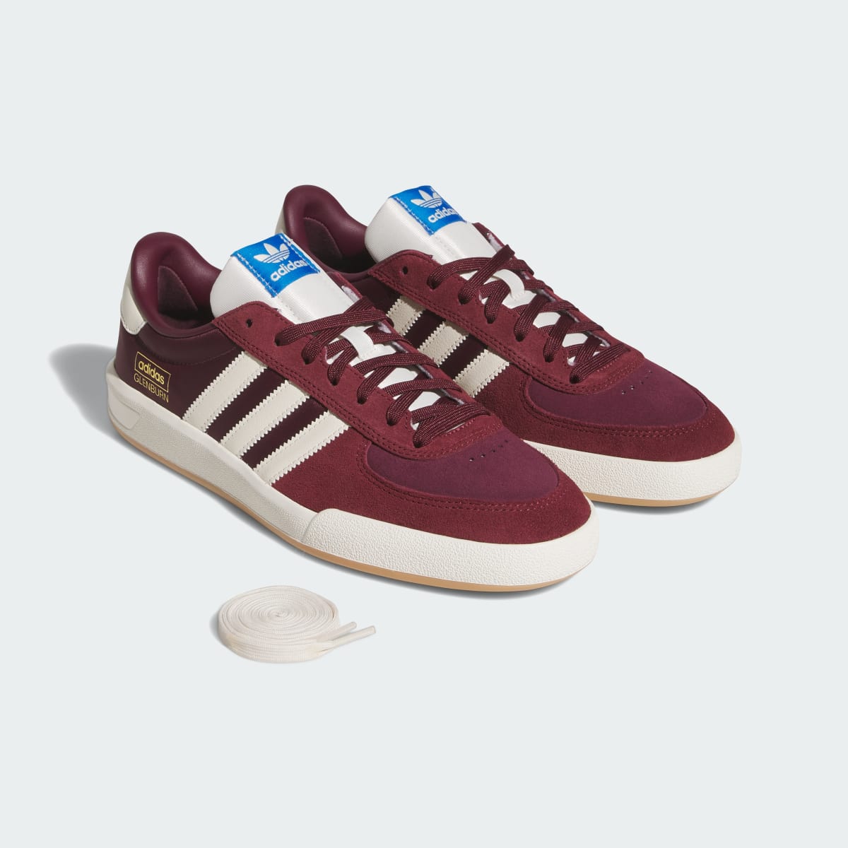 Adidas Men's GLENBURN Shoes - Shadow Red / Maroon / Chalk White - Image 8