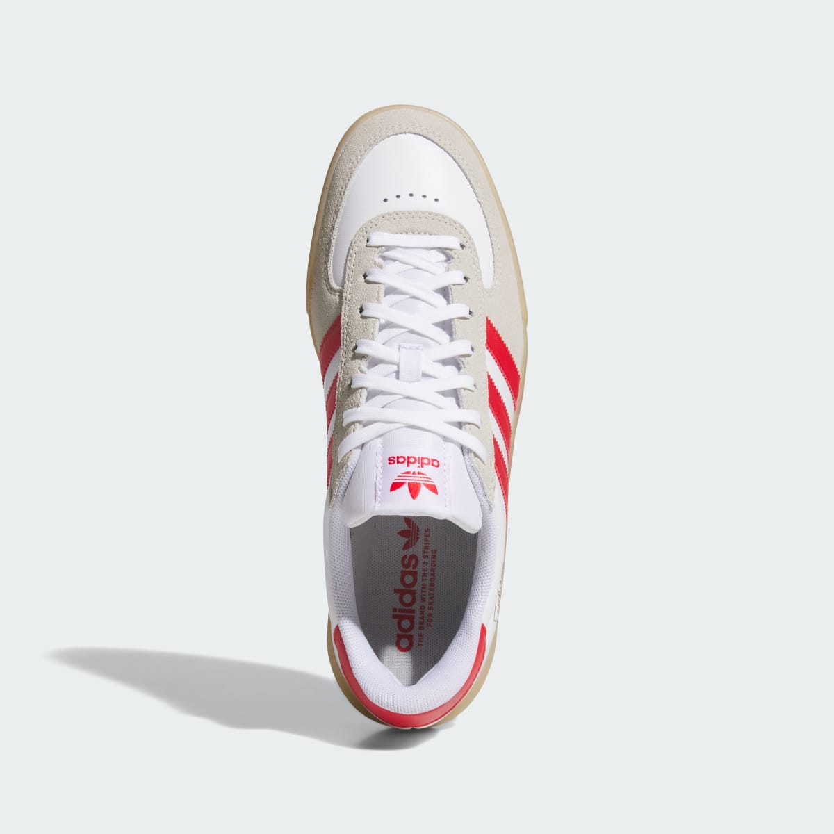Adidas Men's GLENBURN Shoes - Cloud White / Better Scarlet / Gum - Image 2