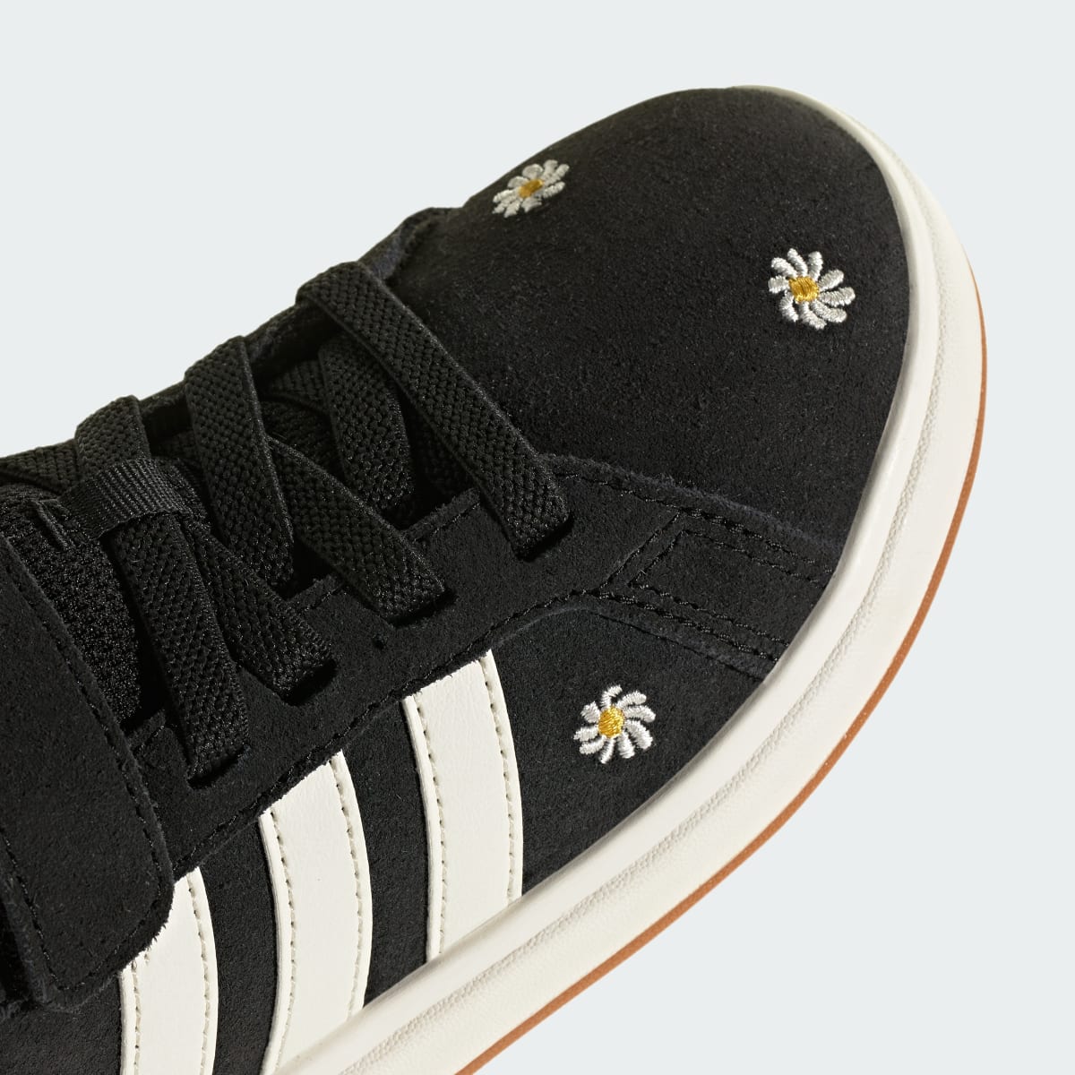 Adidas Kids' GRAND COURT 00s SHOES CHILDREN - Core Black / Off White / Gum - Image 9