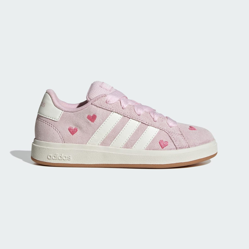 Adidas Kids' GRAND COURT 00s Shoes KIDS - Clear Pink / Off White / Gum - Image 1