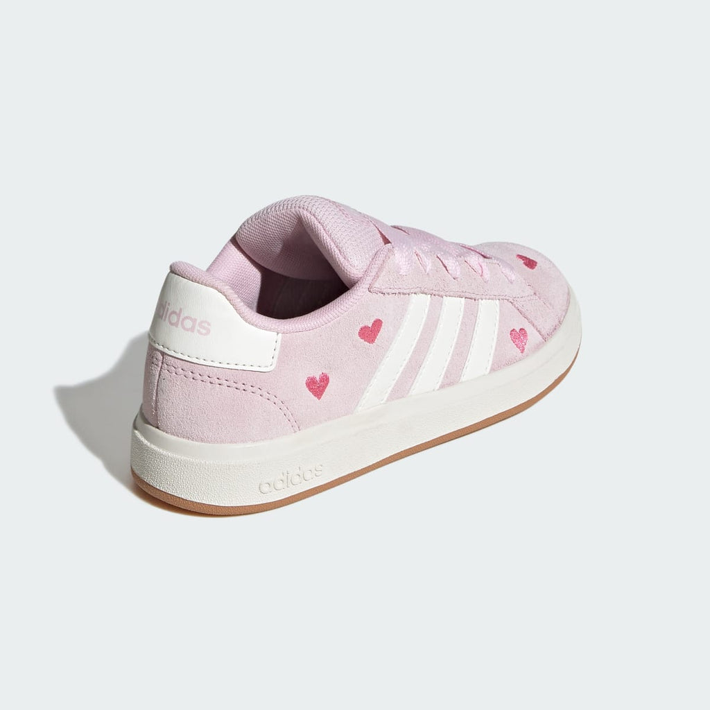 Adidas Kids' GRAND COURT 00s Shoes KIDS - Clear Pink / Off White / Gum - Image 5