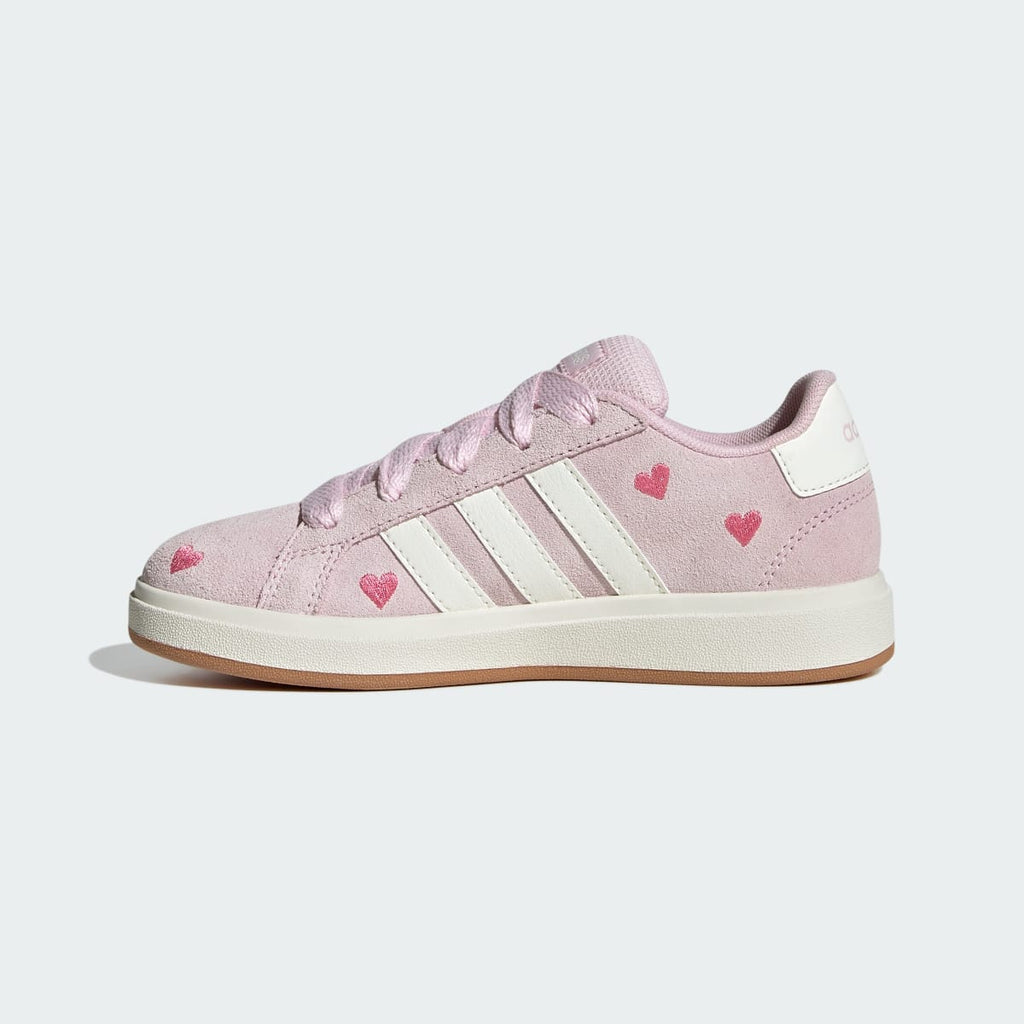 Adidas Kids' GRAND COURT 00s Shoes KIDS - Clear Pink / Off White / Gum - Image 6