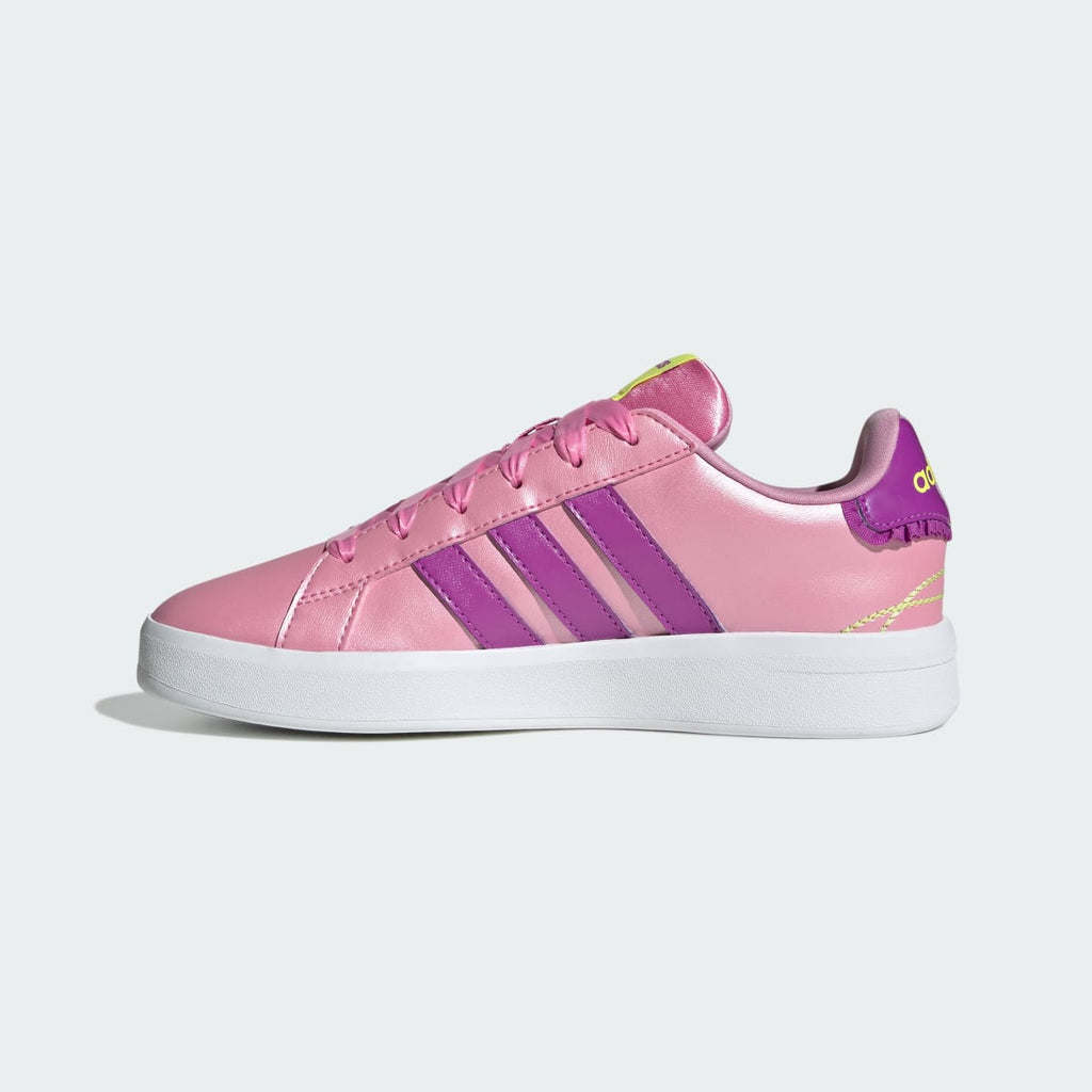 Adidas Kids' GRAND COURT 3.0 GIRLS SHOES JUNIOR - St Tropic Bloom / Purple Burst / Hi-Res Yellow - Image 6