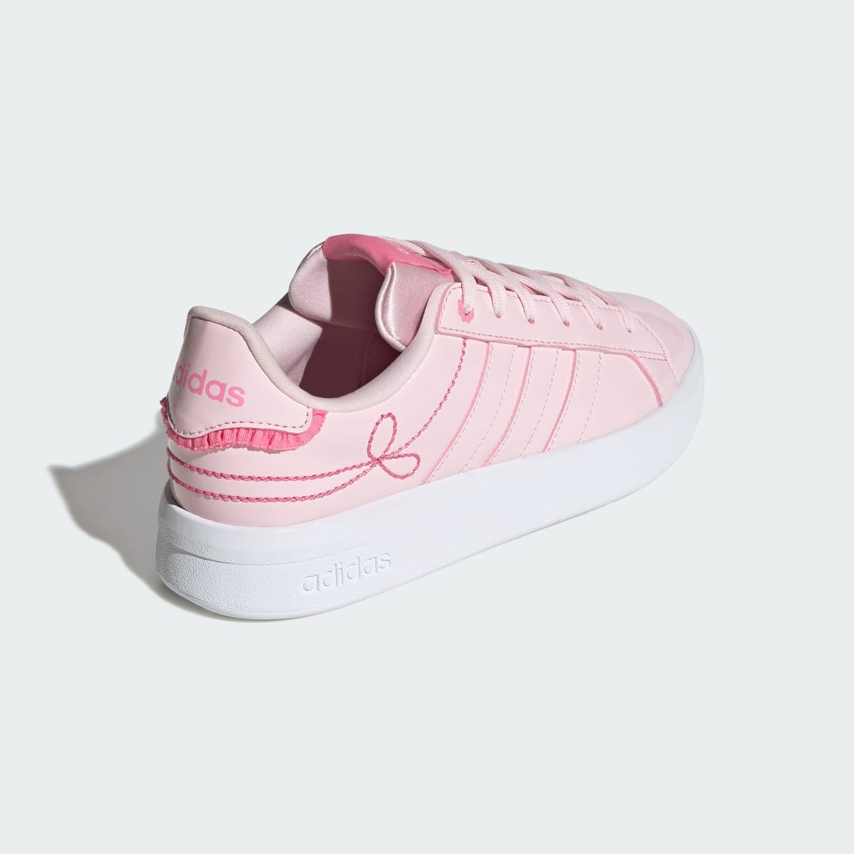 Adidas Kids' GRAND COURT 3.0 GIRLS SHOES JUNIOR - Distilled Pink / Distilled Pink / Bliss Pink - Image 5