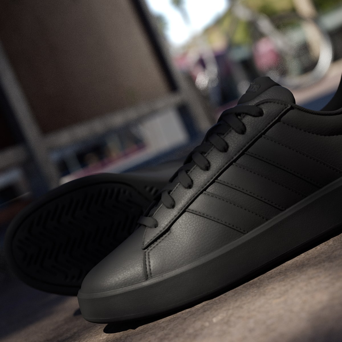 Adidas Men's GRAND COURT 3.0 SHOES - Core Black / Core Black / Carbon - Image 10
