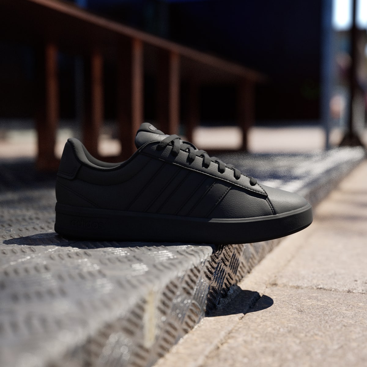 Adidas Men's GRAND COURT 3.0 SHOES - Core Black / Core Black / Carbon - Image 3