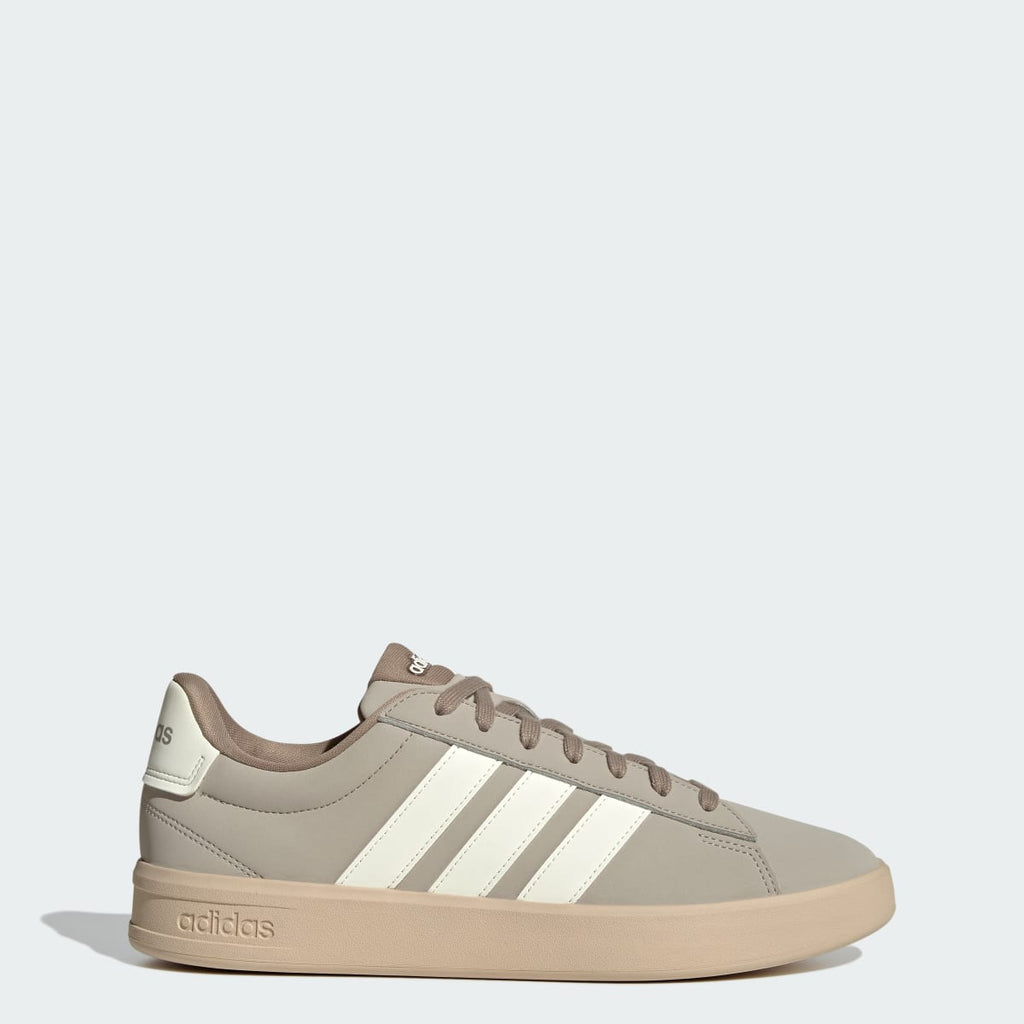Adidas Men's GRAND COURT 3.0 SHOES - Light Brown / Off White / Chalky Brown - Image 1
