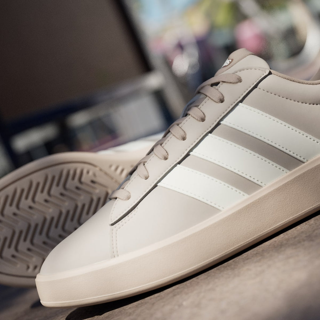 Adidas Men's GRAND COURT 3.0 SHOES - Light Brown / Off White / Chalky Brown - Image 10