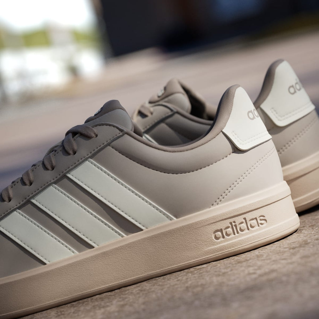 Adidas Men's GRAND COURT 3.0 SHOES - Light Brown / Off White / Chalky Brown - Image 9