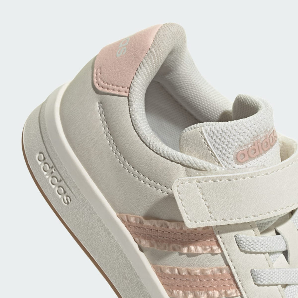 Adidas Kids' GRAND COURT 3.0 SHOES CHILDREN - Core White / Blush Pink / Gum - Image 8