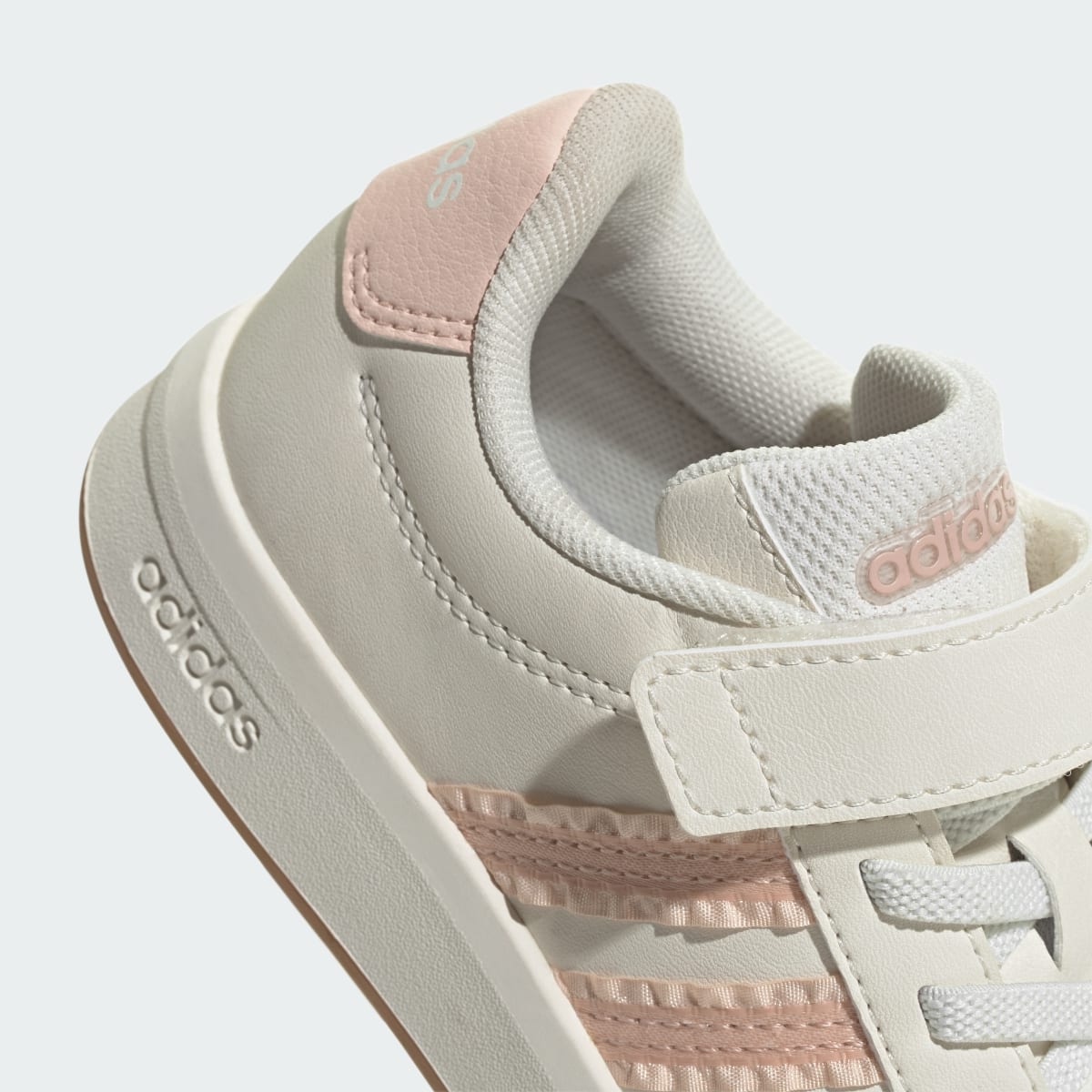 Adidas Kids' GRAND COURT 3.0 SHOES CHILDREN - Core White / Blush Pink / Gum - Image 8