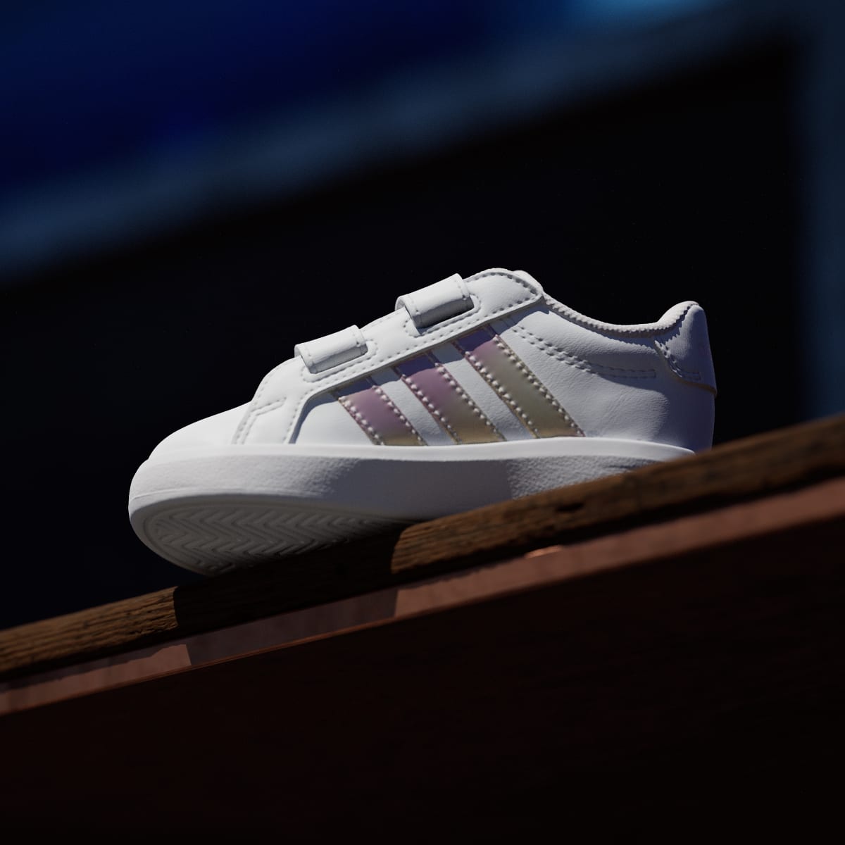 Adidas Kids' GRAND COURT 3.0 SHOES INFANTS - Cloud White / Iridescent / Cloud White - Image 7