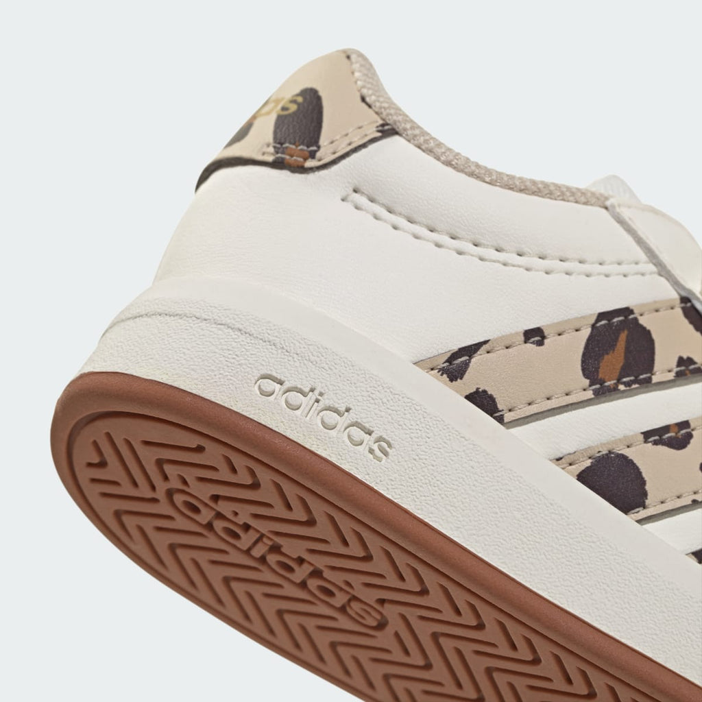 Adidas Kids' GRAND COURT 3.0 SHOES INFANTS - Core White / Crystal Linen / Aurora Coffee - Image 8
