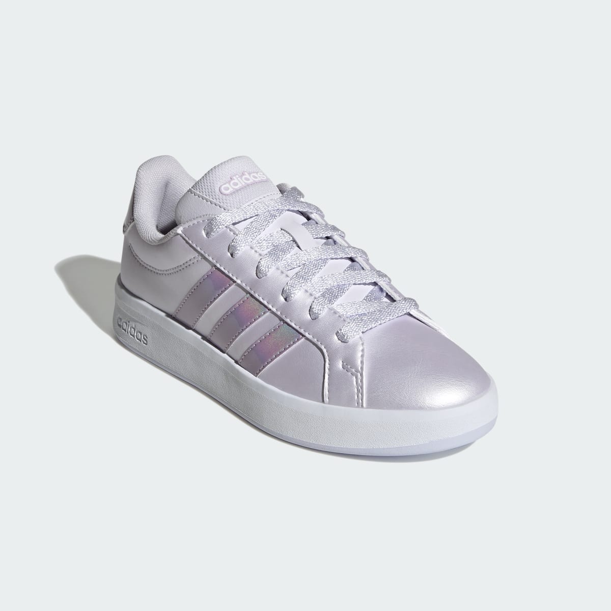 Adidas Kids' GRAND COURT 3.0 SHOES JUNIOR - Frozen Purple / Ice Lavender / Cloud White - Image 4