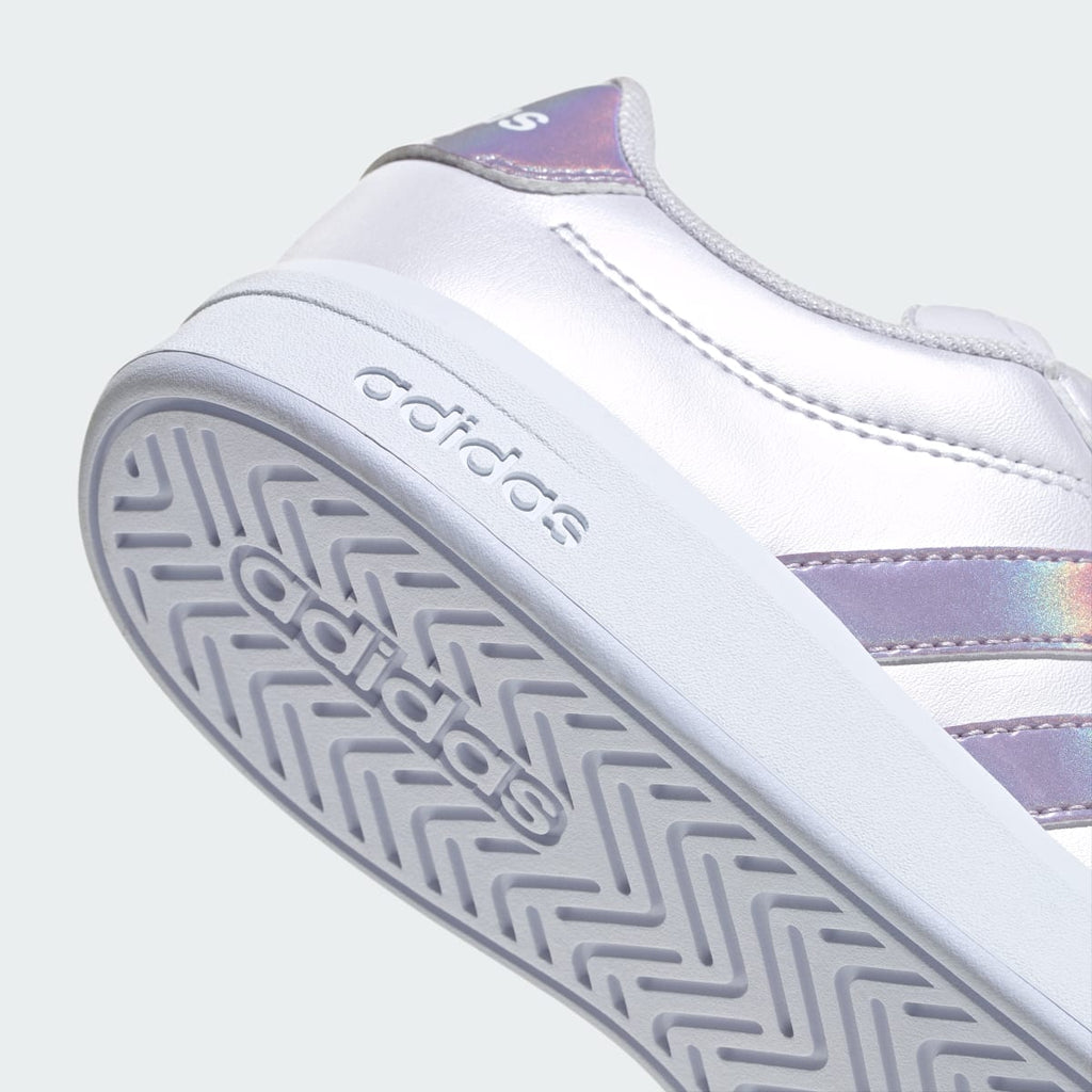 Adidas Kids' GRAND COURT 3.0 SHOES JUNIOR - Frozen Purple / Ice Lavender / Cloud White - Image 8