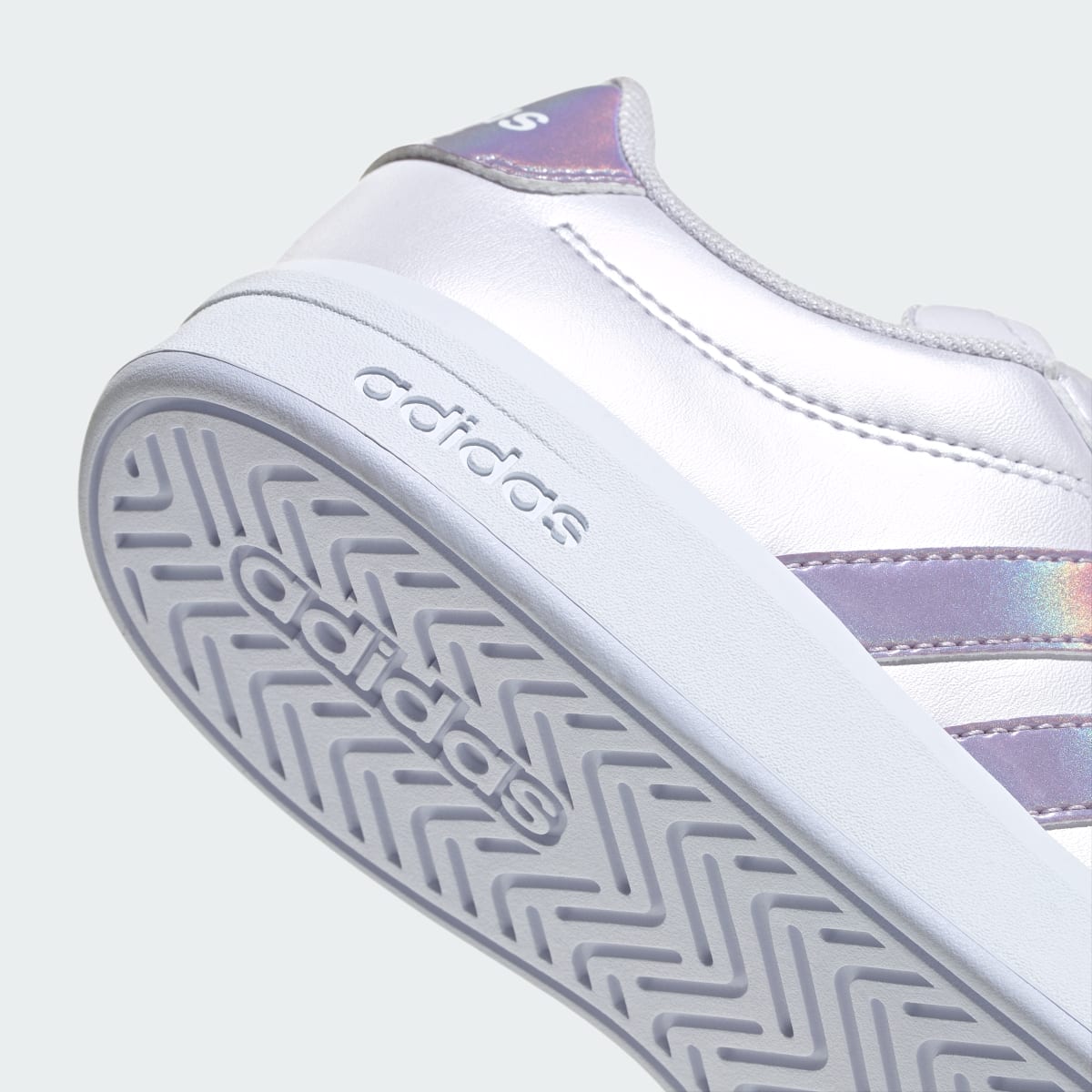 Adidas Kids' GRAND COURT 3.0 SHOES JUNIOR - Frozen Purple / Ice Lavender / Cloud White - Image 8