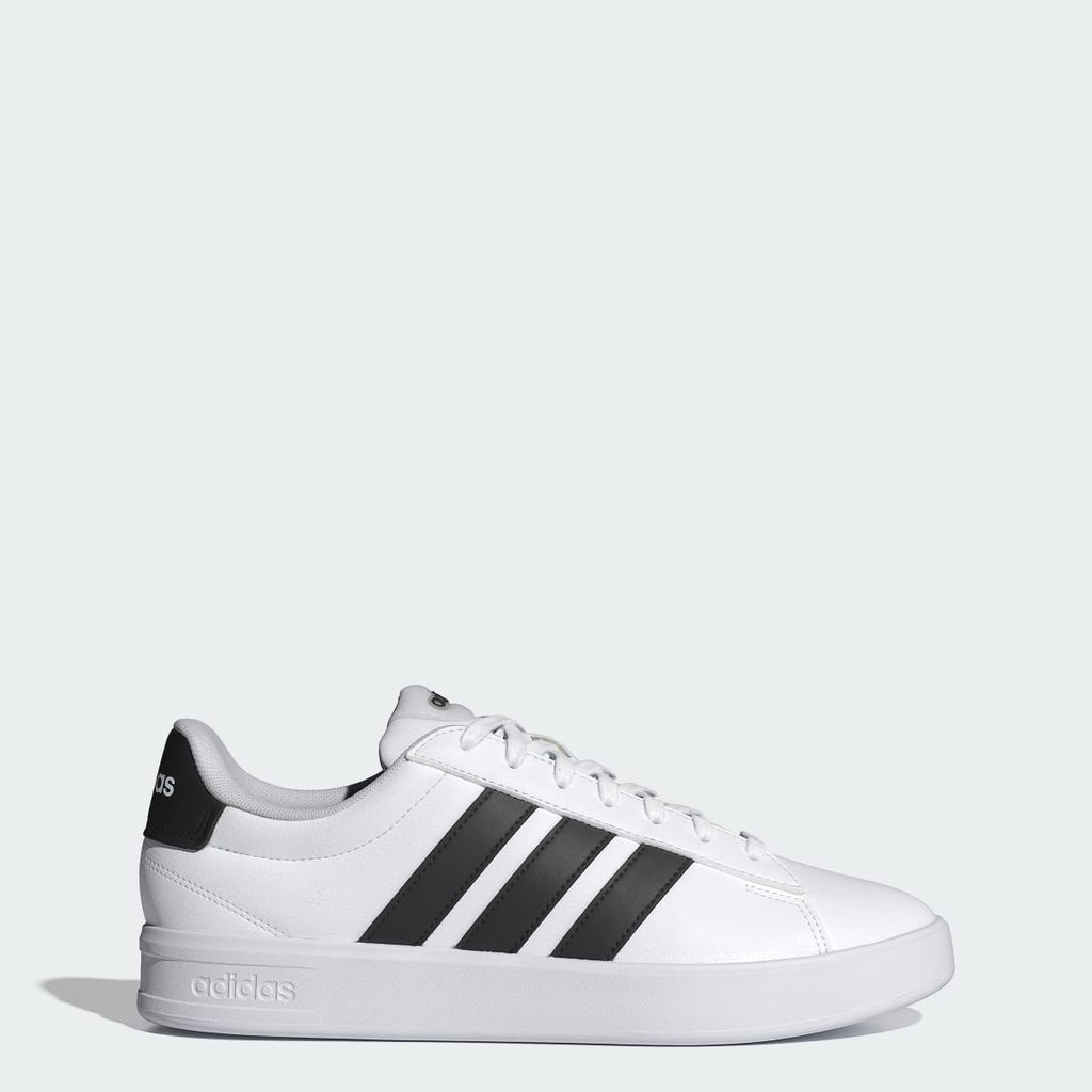 Adidas Men's GRAND COURT 3.0 SHOES - Cloud White / Core Black / Cloud White - Image 1