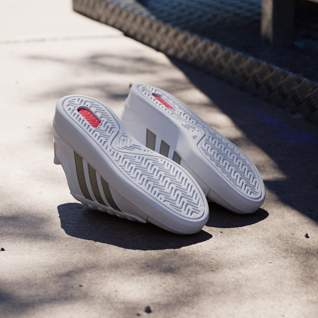 Adidas Women's GRAND COURT 3.0 SHOES - Cloud White / Cyber Metallic / Cloud White - Image 4