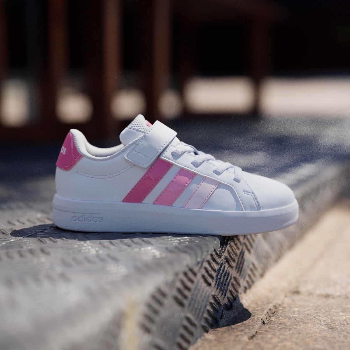 Adidas Kids' GRAND COURT 3.0 Shoes CHILDREN - Cloud White / Pink Fusion / Bliss Pink - Image 3