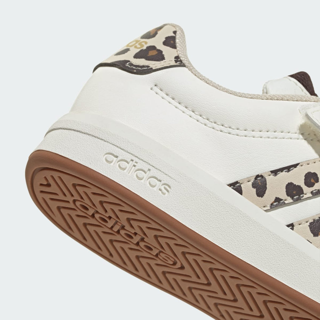 Adidas Kids' GRAND COURT 3.0 Shoes CHILDREN - Core White / Crystal Linen / Aurora Coffee - Image 8