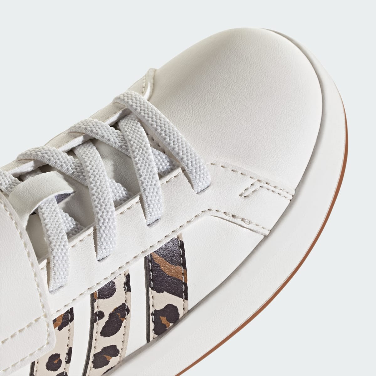 Adidas Kids' GRAND COURT 3.0 Shoes CHILDREN - Core White / Crystal Linen / Aurora Coffee - Image 9
