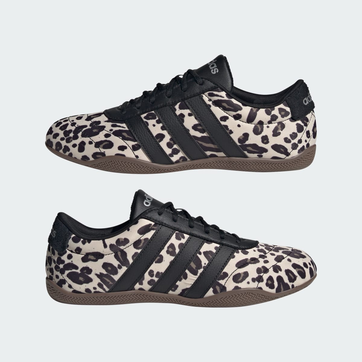 Adidas Women's GRAND COURT LO SHOES - Crystal Linen / Core Black / Khaki Six - Image 7