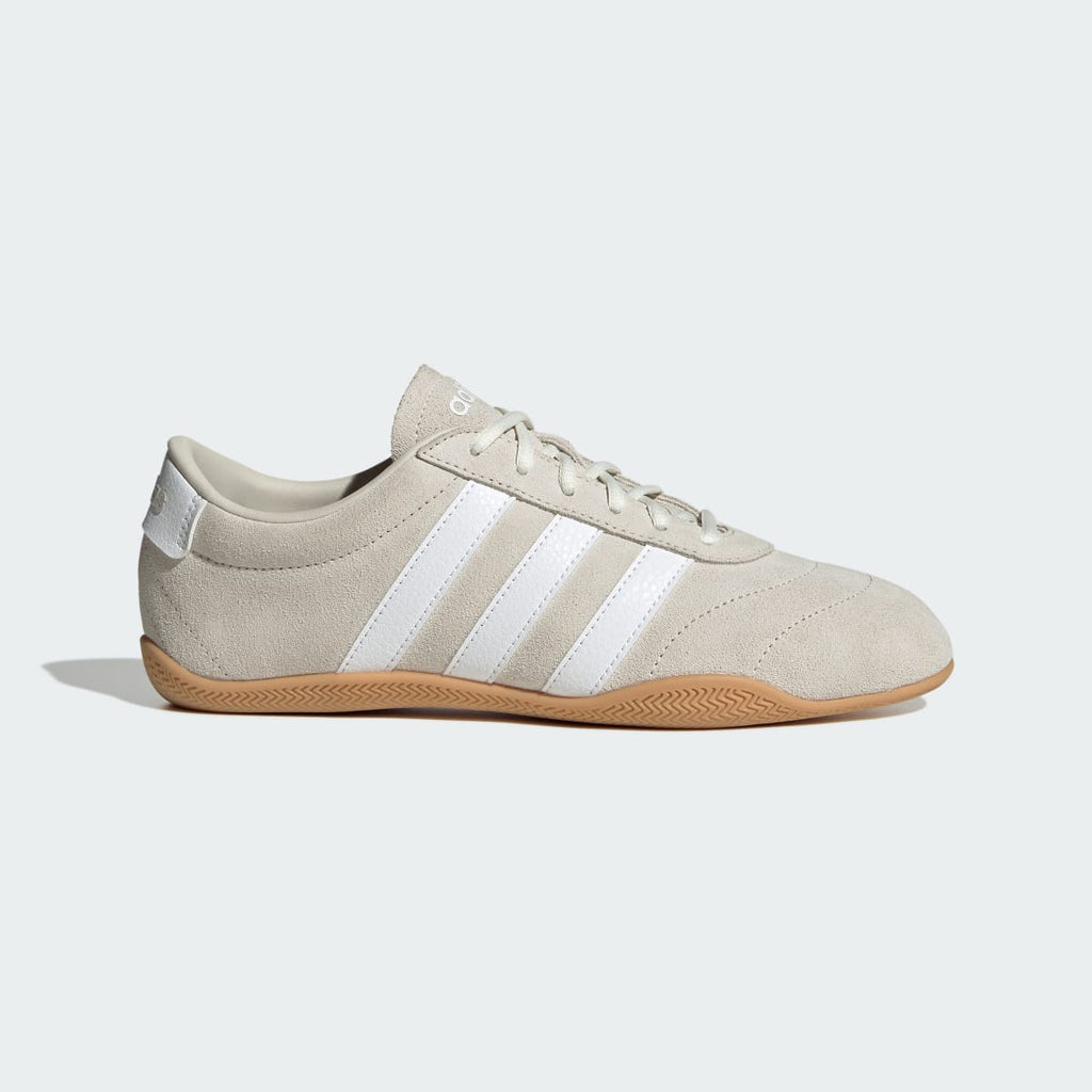 Adidas Women's GRAND COURT LO SHOES - Alumina / Cloud White / Gum - Image 1