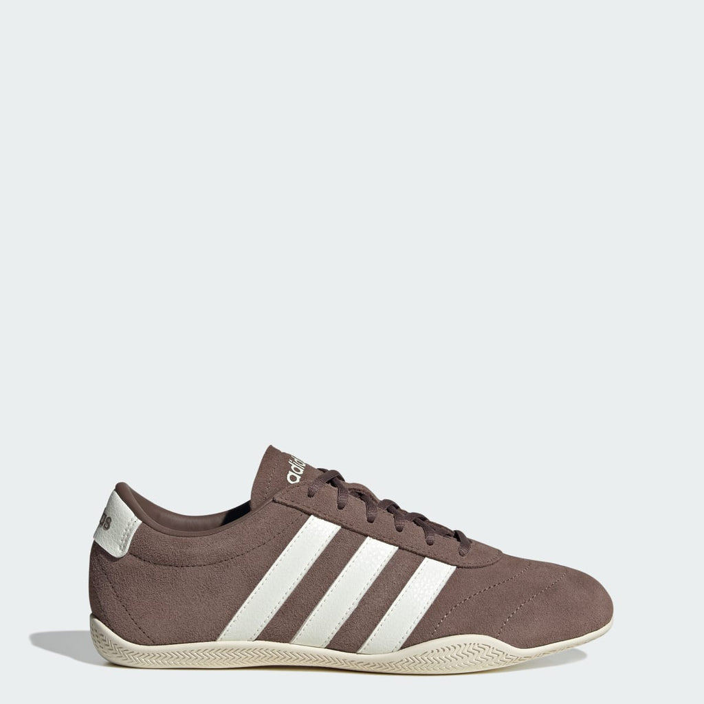 Adidas Women's GRAND COURT LO SHOES - Earth Strata / Off White / Earth Strata - Image 1